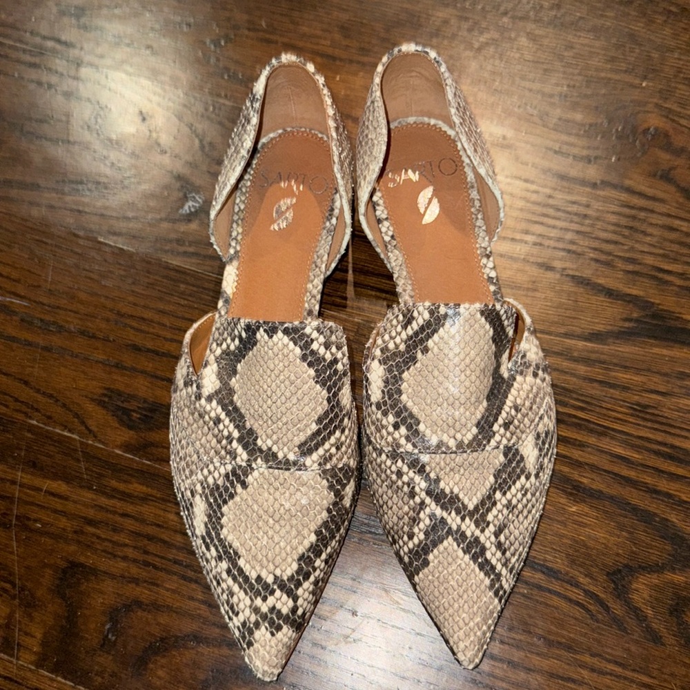 Franco Sarto Snake Print Flats